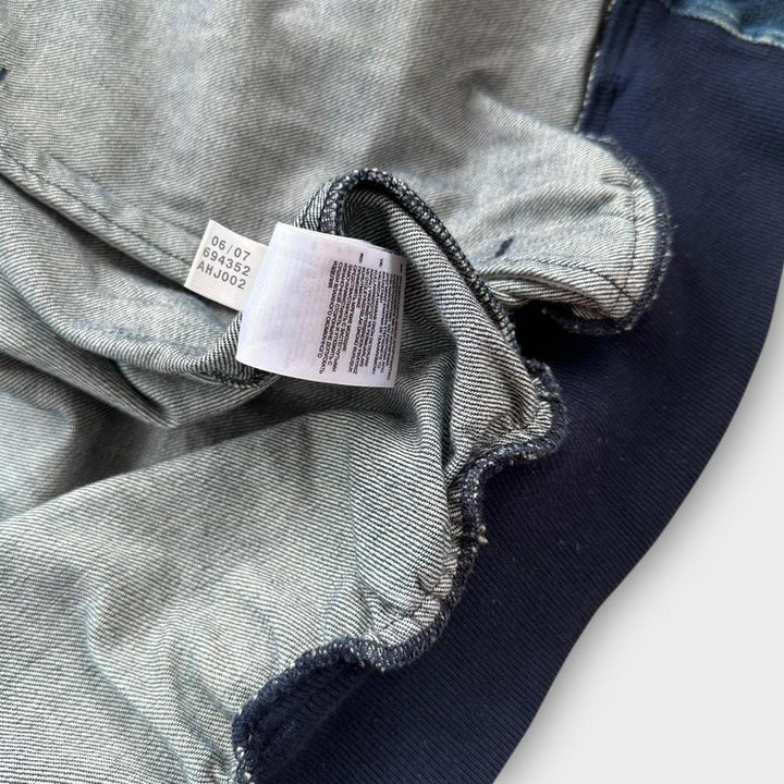 Vintage jeansowa kurtka bomber Adidas - średnia