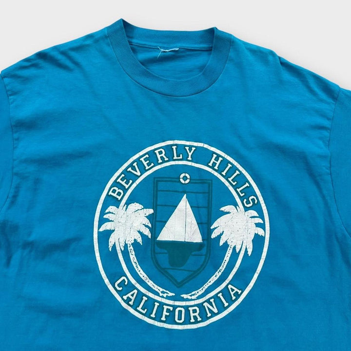 Koszulka z grafiką w stylu vintage z pojedynczym ściegiem - XL