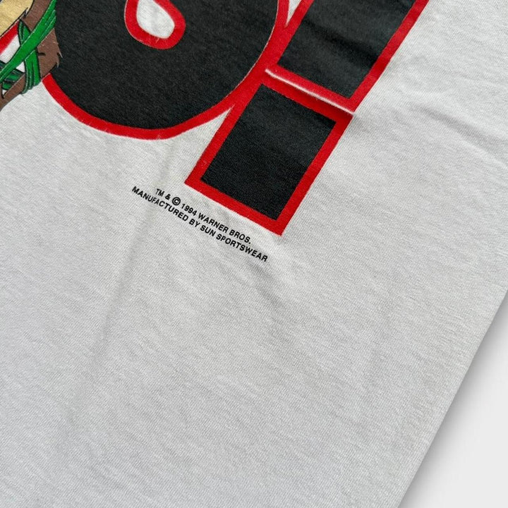 Świąteczna koszulka z grafiką Vintage Taz – XL