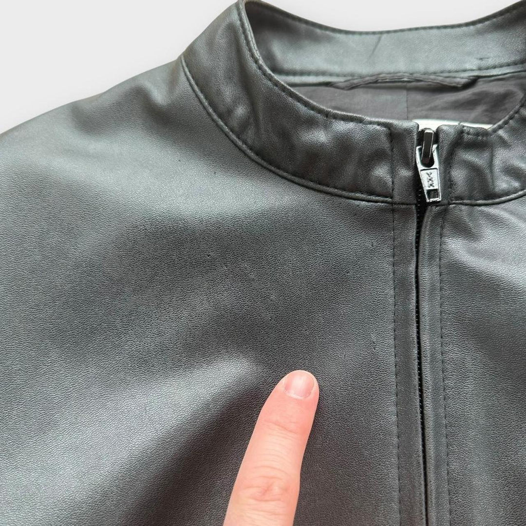 Kurtka skórzana damska Vintage Y2K - UK12