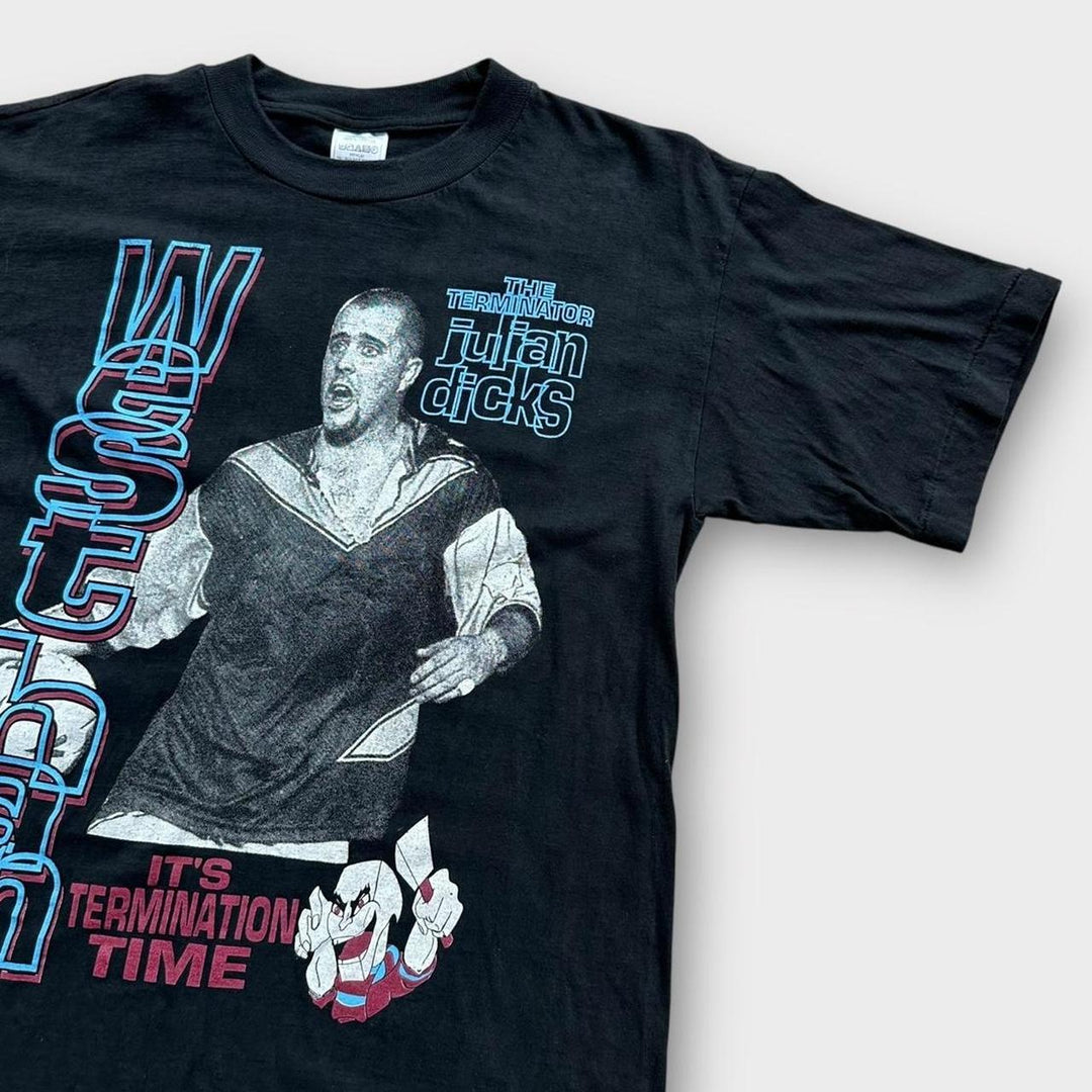 Vintage koszulka z grafiką West Ham Julian Dicks – średnia