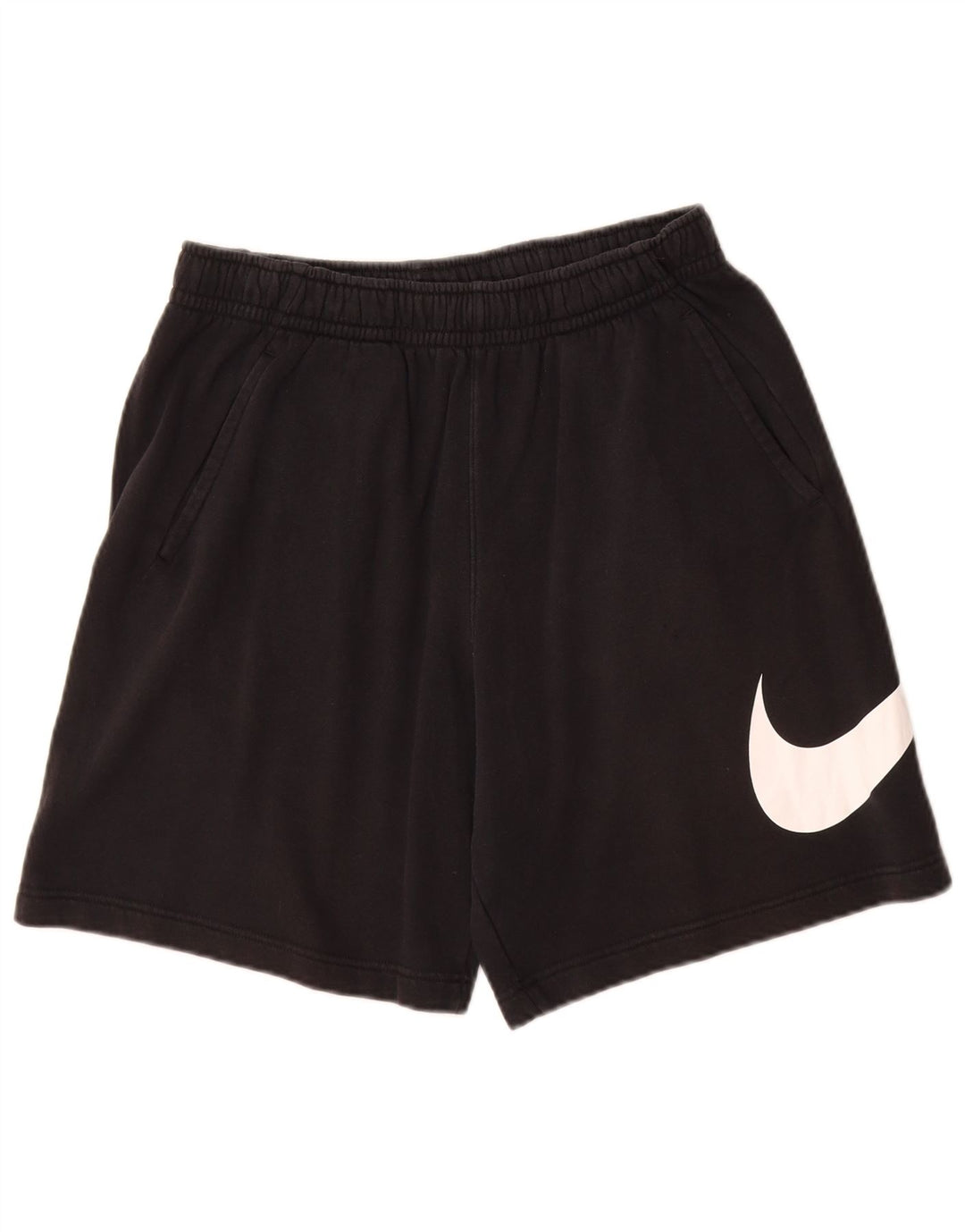 Męskie spodenki sportowe Nike z grafiką, małe, czarne, bawełniane