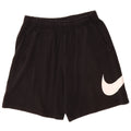 Męskie spodenki sportowe Nike z grafiką, małe, czarne, bawełniane