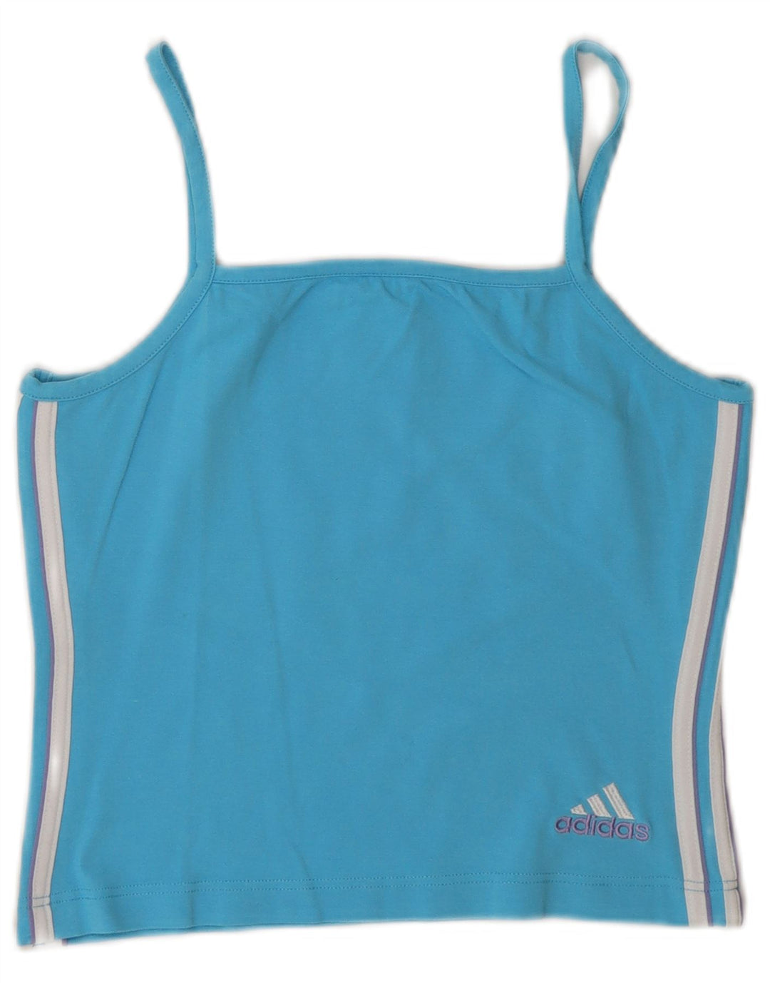 Damski top Adidas Crop Cami Top UK 12 Średni Niebieski