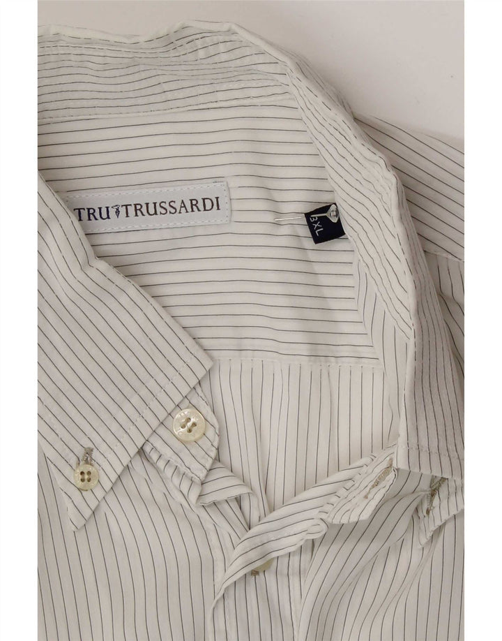 Koszula męska Trussardi 3XL w białe prążki