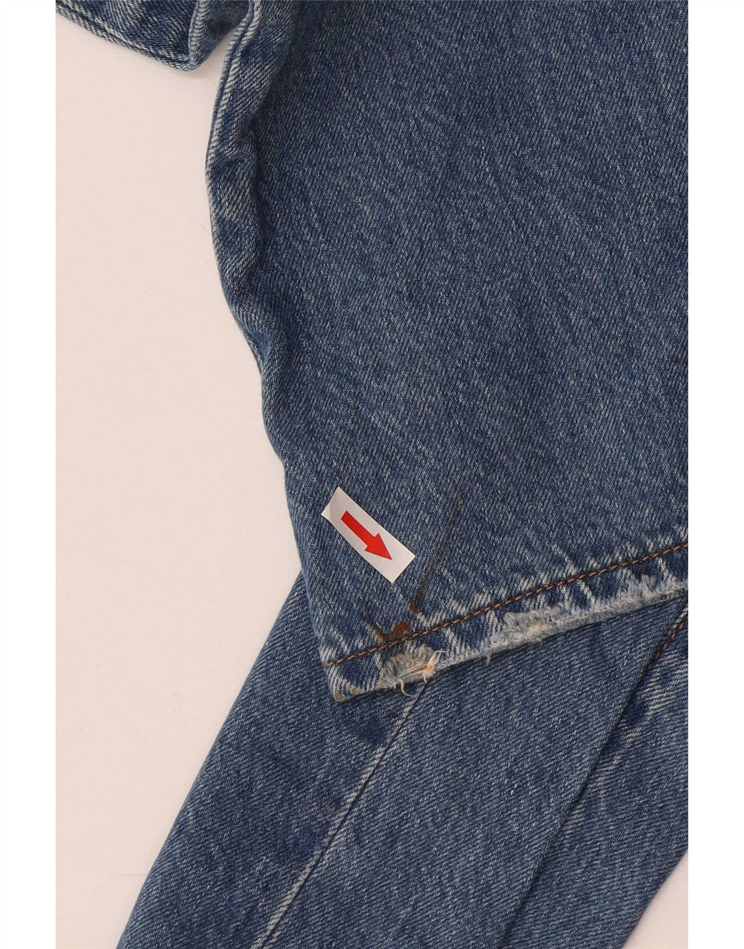 Damskie jeansy Levi's Ribcage z przetarciami W29 L27 Niebieska bawełna