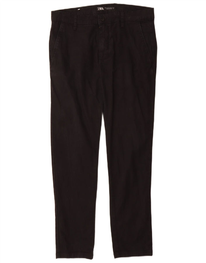 Męskie spodnie chino ZARA EU 40 Medium W31 L30 Czarna bawełna