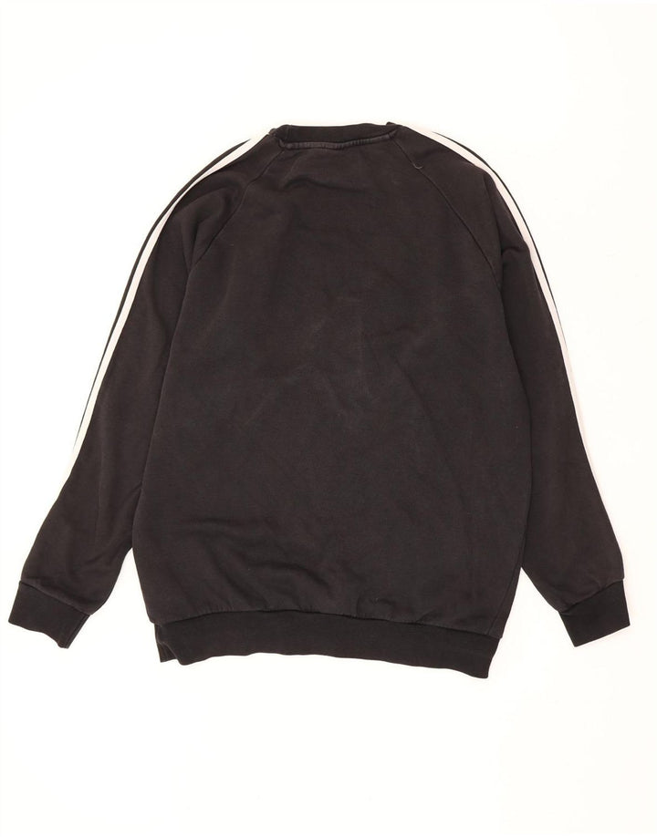 Adidas Męska Bluza Sweter Średni Czarny Bawełna