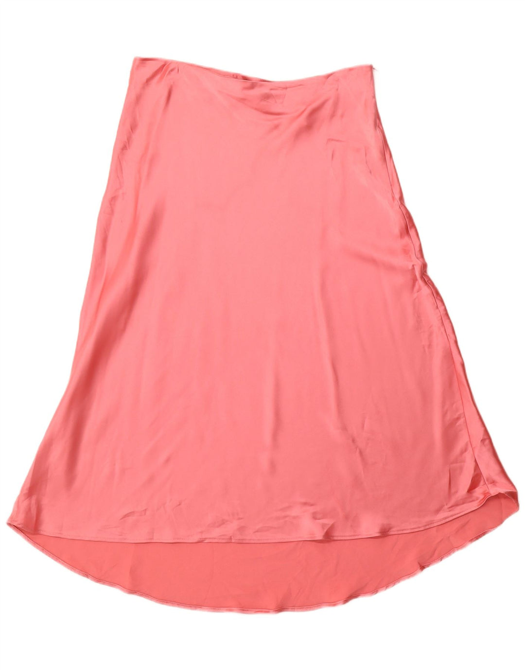 Damska spódnica w kształcie litery A z wysokim stanem ZARA XL W32 Różowy poliester