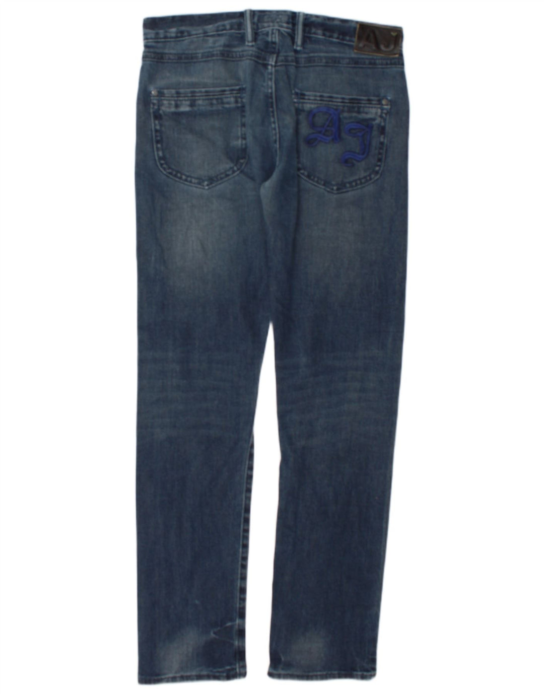 Męskie jeansy Armani Slim W32 L32 Niebieskie bawełniane