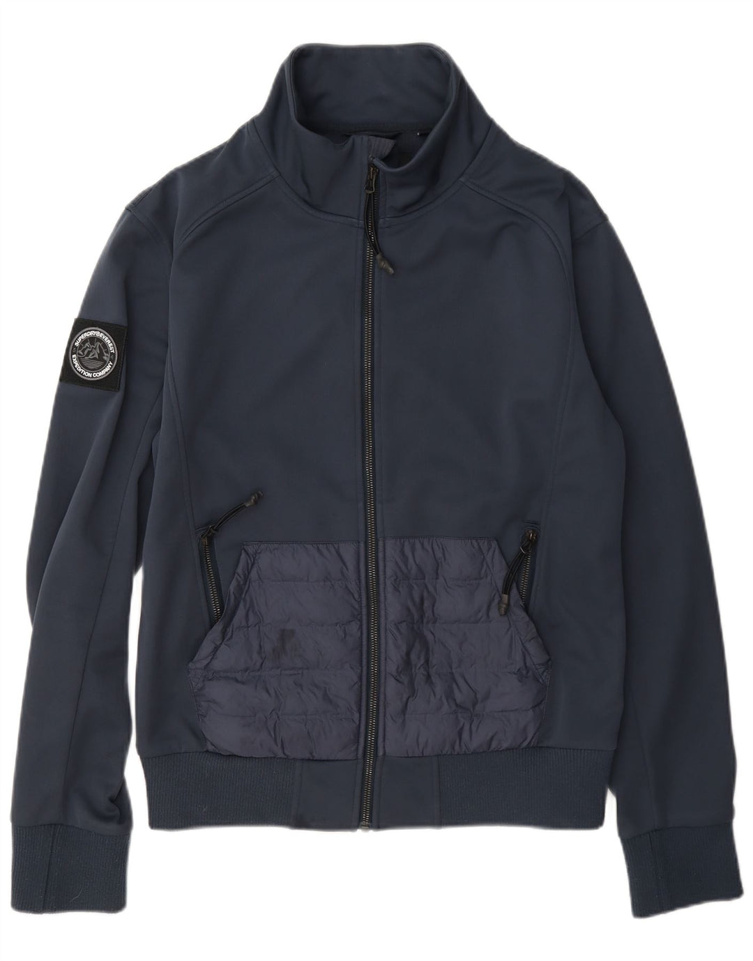 Męska kurtka dresowa Superdry, mała, granatowa, poliester