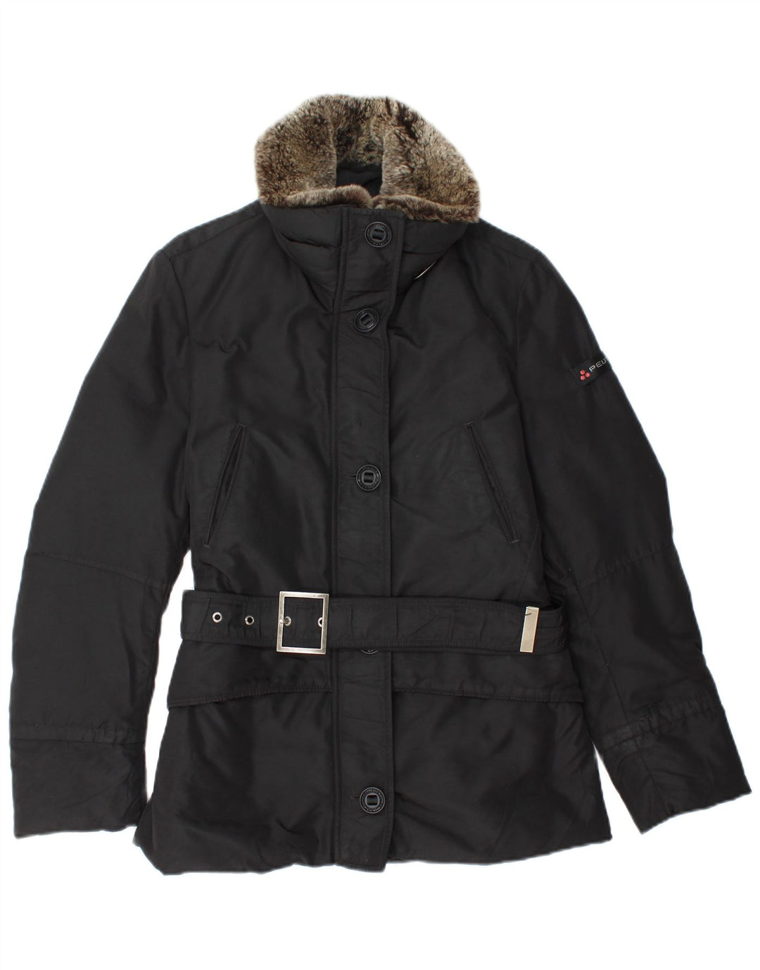 Damska kurtka wiatrówka PEUTEREY IT 42, średnia, czarna, zimowa, z poliamidu