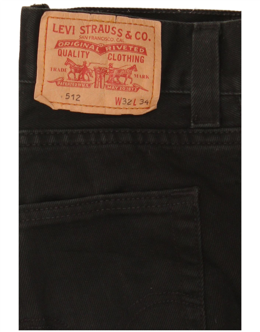 Męskie jeansy Levi's 512 Slim Tapered W32 L34 Czarne