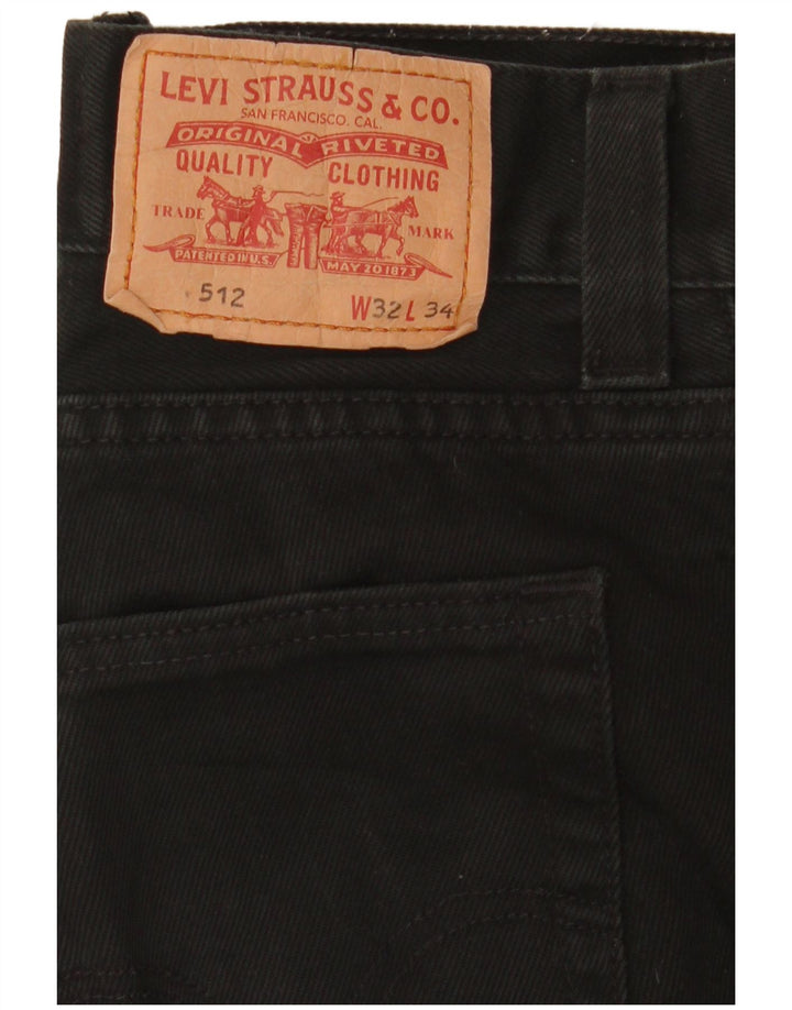 Męskie jeansy Levi's 512 Slim Tapered W32 L34 Czarne