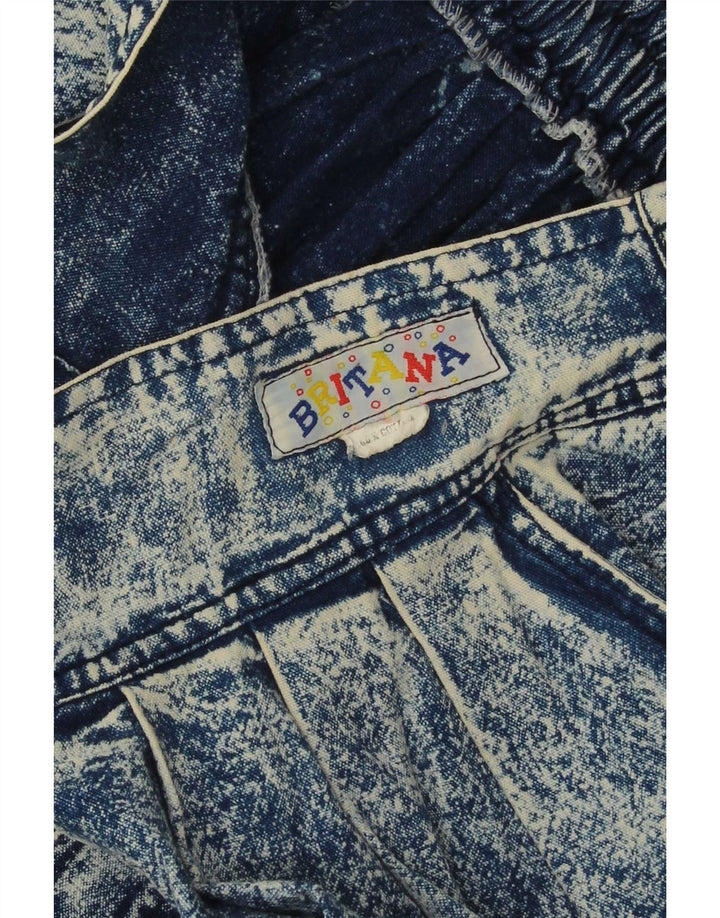 Vintage damska spódnica midi jeansowa W28 średni niebieski bawełniany