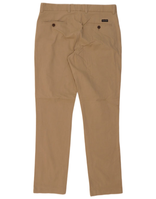 Męskie spodnie typu slim chino Dockers W34 L34 beżowa bawełna
