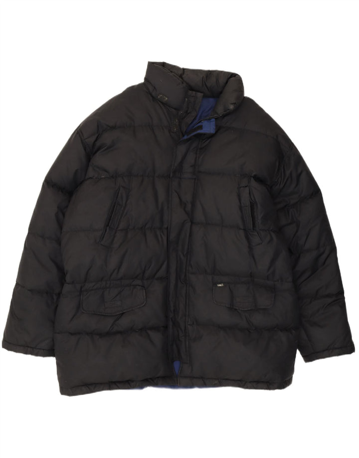 Męska ocieplana kurtka Lee UK 40, duża, czarna, poliester