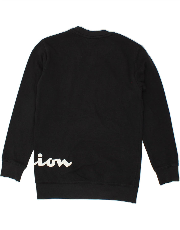 CHAMPION Boys Graphic Sweatshirt Jumper 11-12 Years Large Black Vintage Champion and Second-Hand Champion from Messina Hembry 
