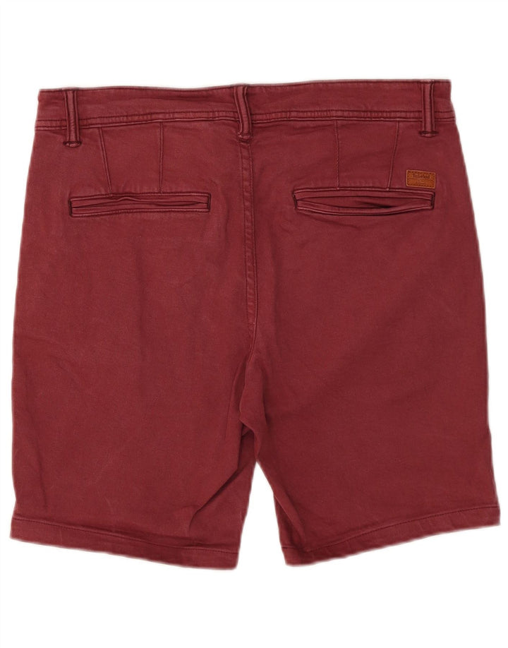Męskie spodenki jeansowe Timberland W33, średnia bordowa bawełna