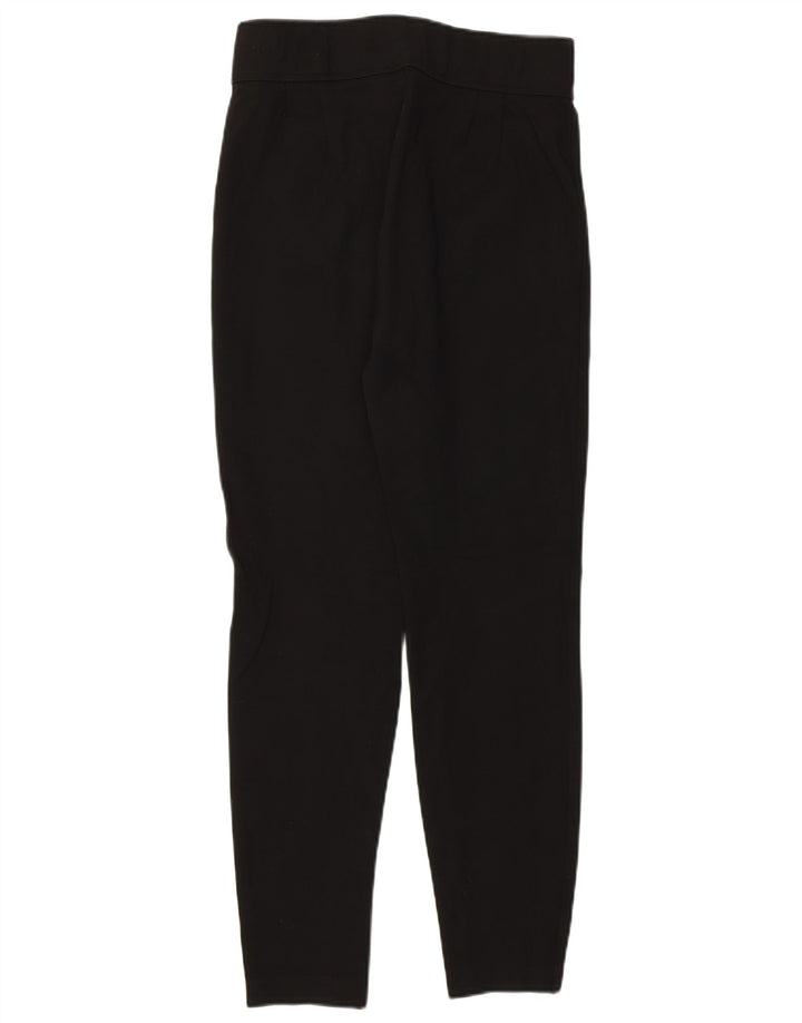 Damskie, obcisłe spodnie z wysokim stanem Zara, średnie W28 L27, czarna wiskoza