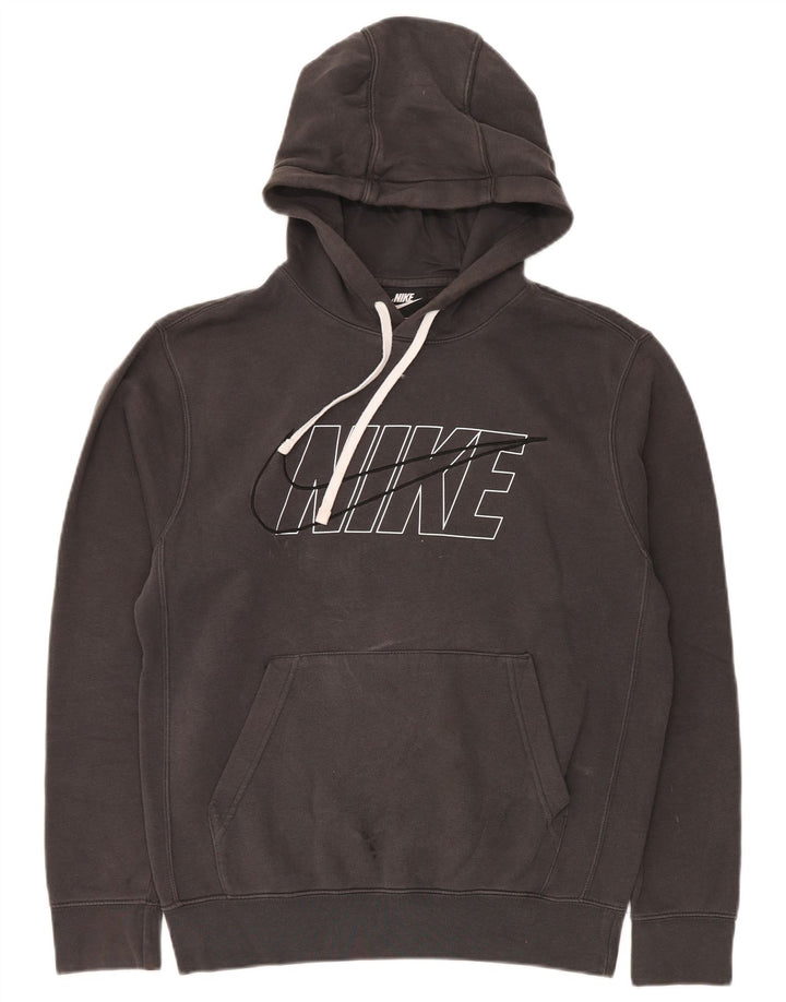 Męski sweter z grafiką Nike, mały, szary
