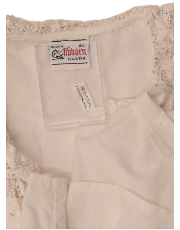 Damska bluzka koszulowa ALPHORN IT 40 Średnia biel