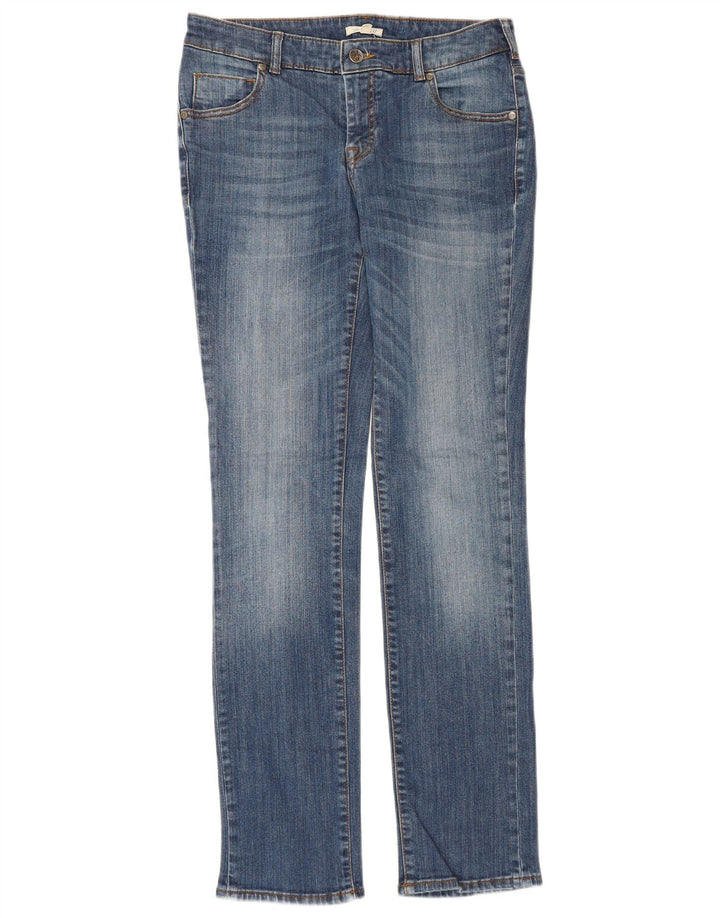 Damskie długie jeansy White Stuff UK 12 Medium W30 L32 Niebieskie bawełniane