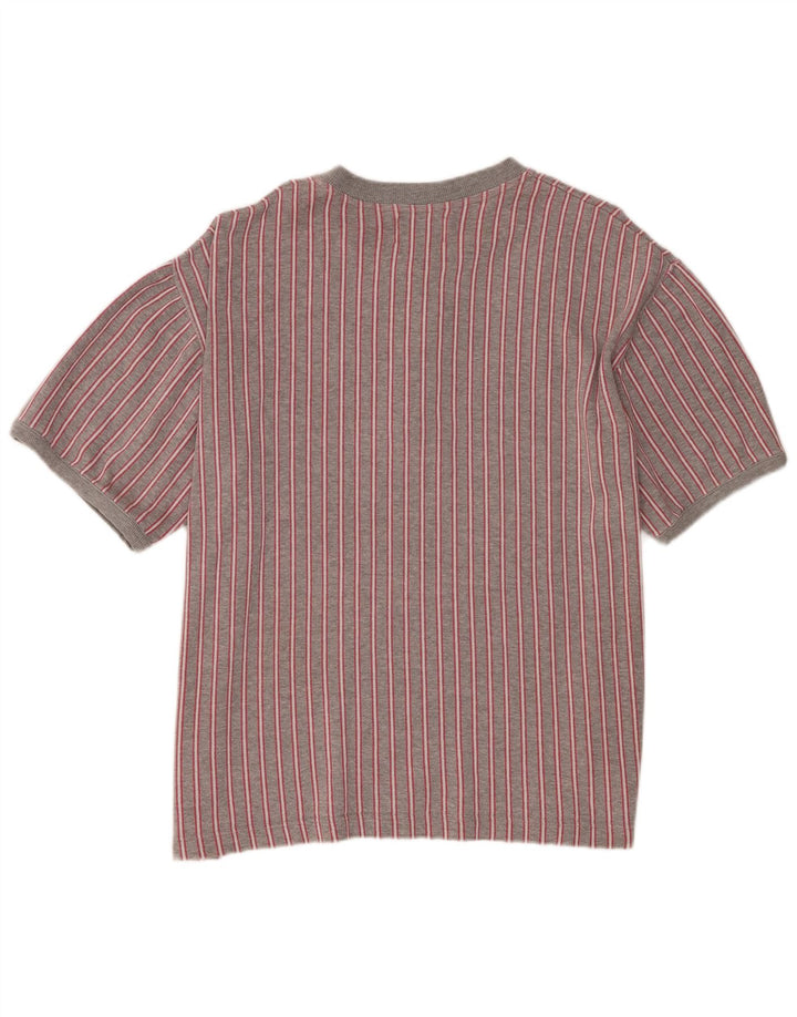 T-shirt męski Mustang Top XL, szary, bawełniany w paski
