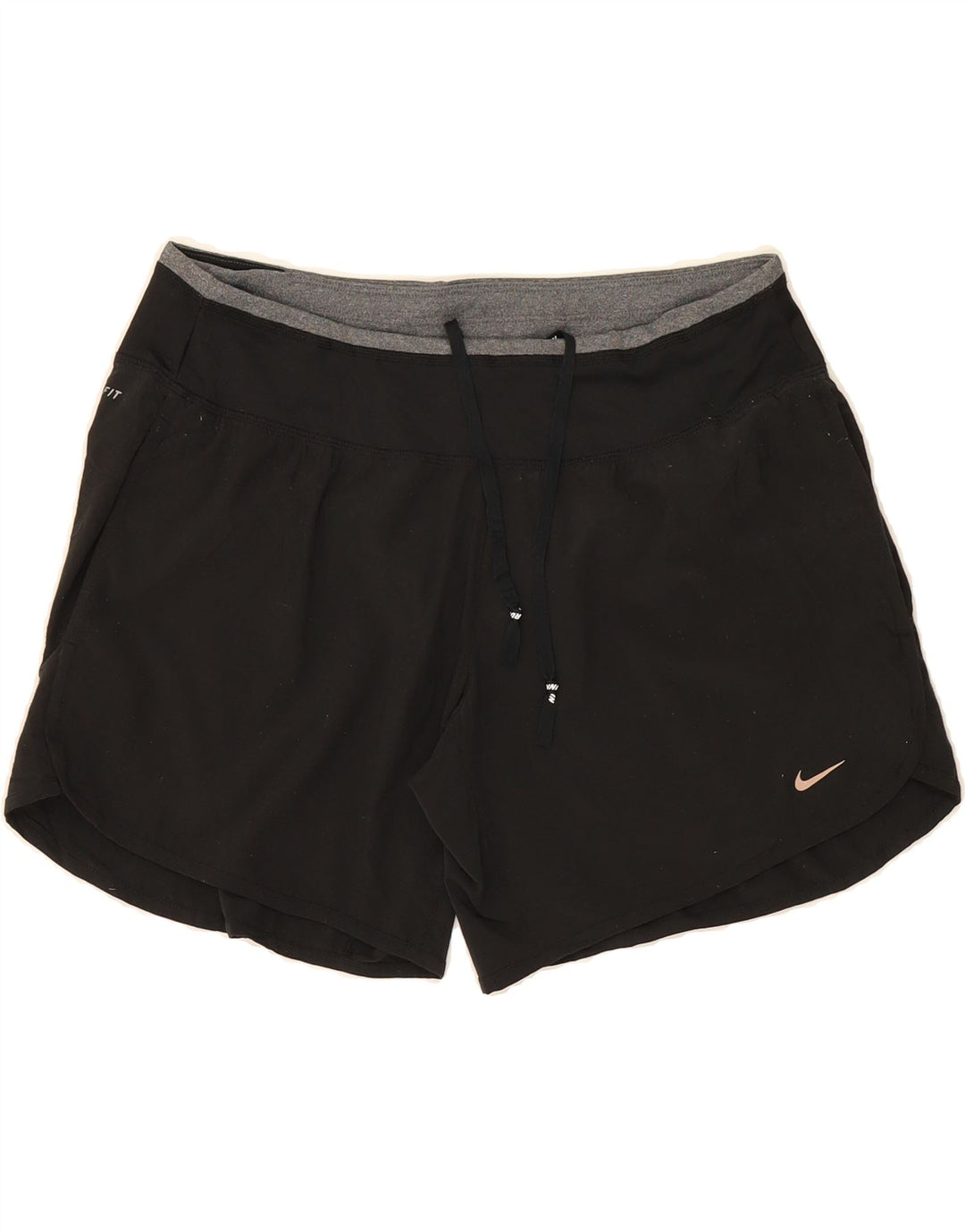 Damskie spodenki sportowe NIKE Dri Fit UK 14, średni czarny poliester