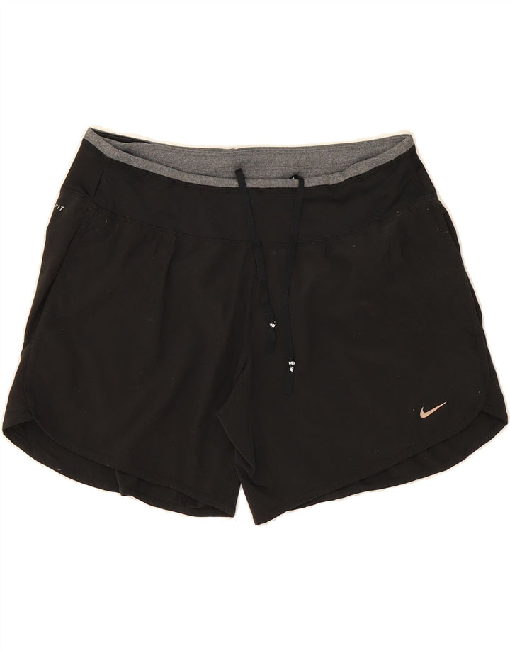 Damskie spodenki sportowe NIKE Dri Fit UK 14, średni czarny poliester
