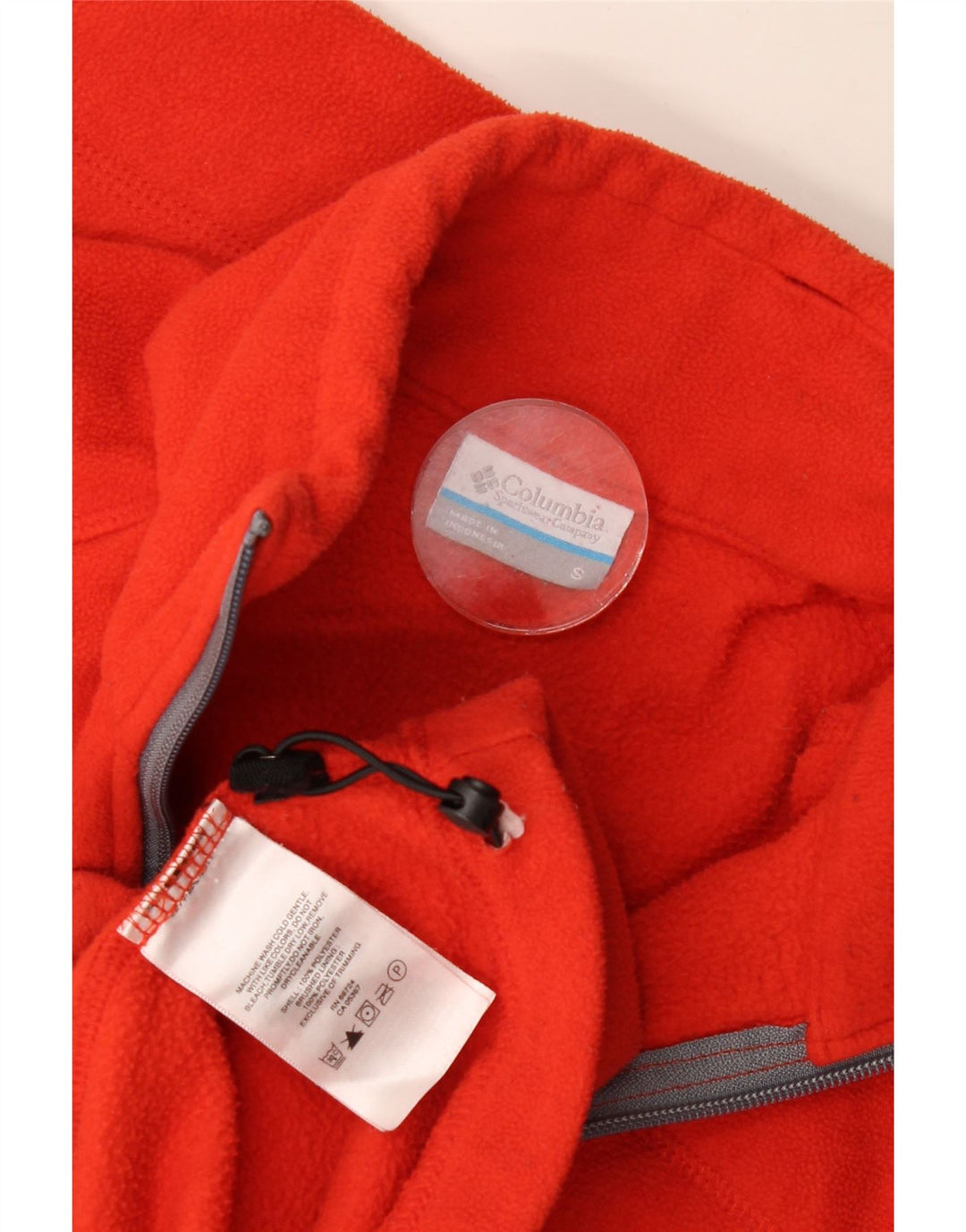 Męska kurtka polarowa Columbia UK 36 Small Red Polyester