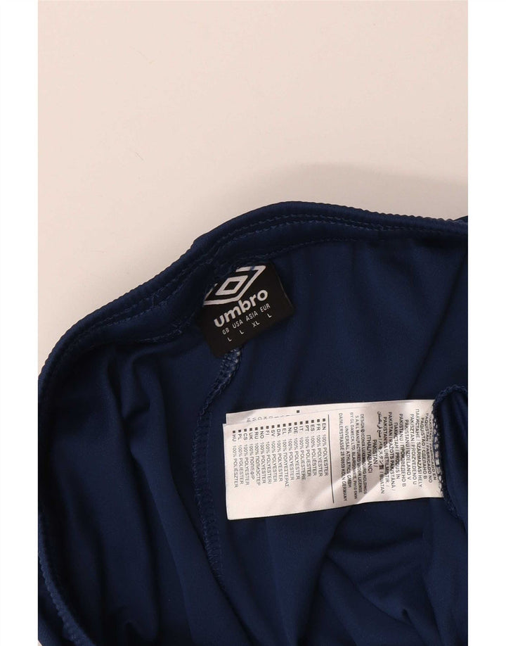 Męskie spodenki sportowe Umbro, duże, niebieskie, poliestrowe