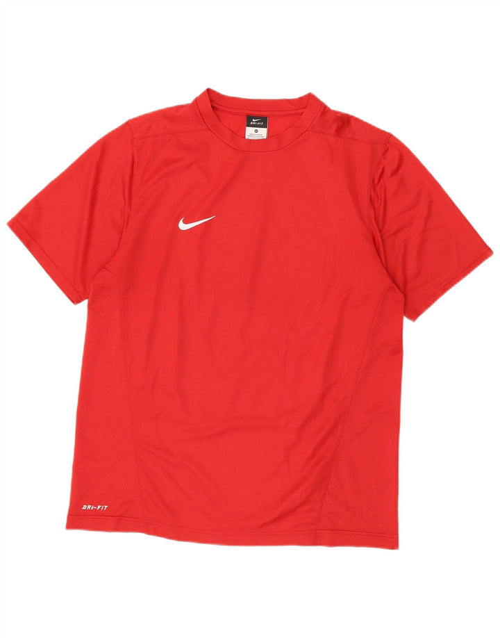 Męska koszulka Nike Dri Fit Top UK 39/41, średni czerwony poliester