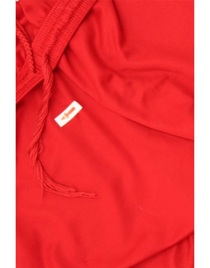 Męskie spodenki sportowe Adidas Climalite, małe, czerwone, poliestrowe