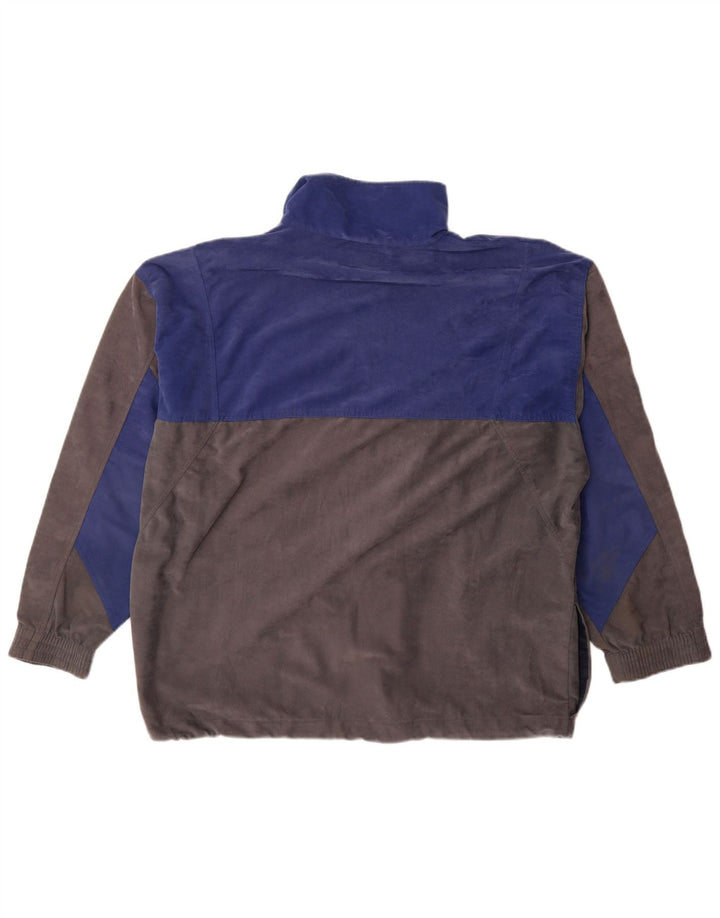 8848 Męski sweter bluzowy 2XL Szary poliester z blokami kolorów