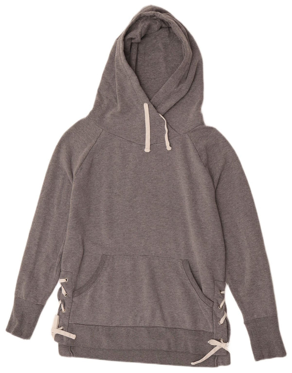 Damski sweter oversize z kapturem Gap UK 6 XS, szary, nakrapiany, bawełniany