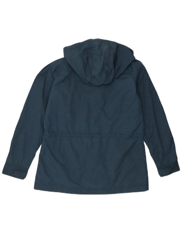 Damska kurtka z kapturem Eddie Bauer UK 16, duża, niebieska, nylonowa