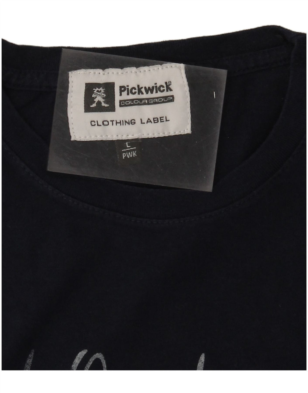 Męski T-shirt Pickwick z grafiką, duży, granatowy