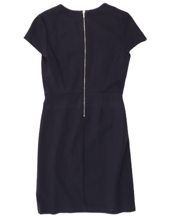 Damska sukienka płaszczowa Tommy Hilfiger US 4 Small Granatowa wiskoza