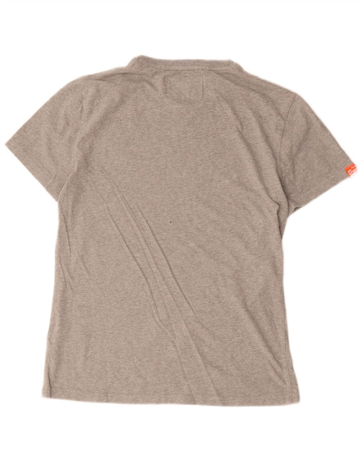 T-shirt męski Superdry, bawełniany, średnioszary