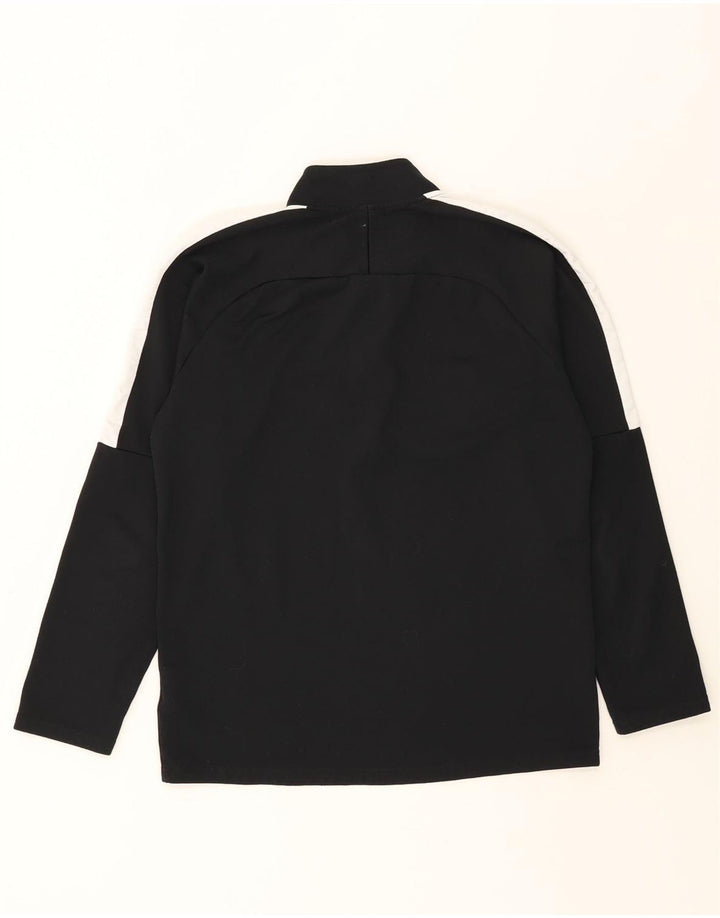 NIKE Mens Dri Fit Zip Neck Pullover Tracksuit Top Small Black Polyester Vintage Nike and Second-Hand Nike from Messina Hembry 