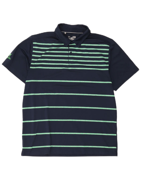 Męska koszulka polo Under Armour Heat Gear XL w granatowe paski