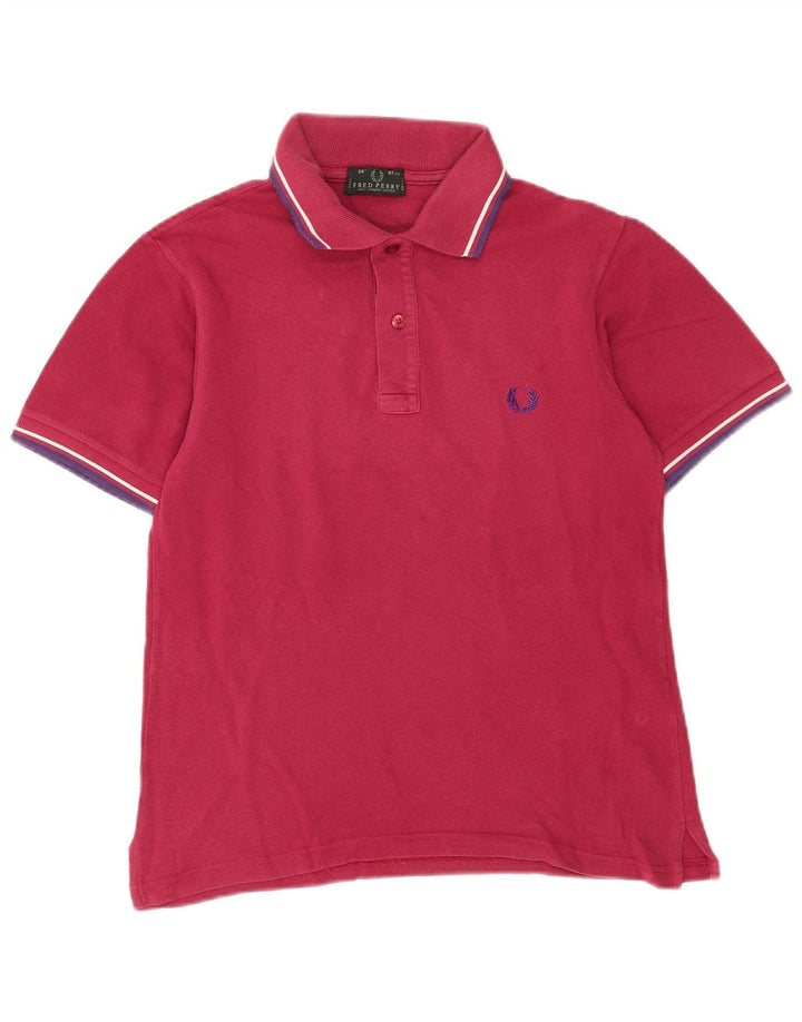 Męska koszulka polo Fred Perry, mała, różowa, bawełniana