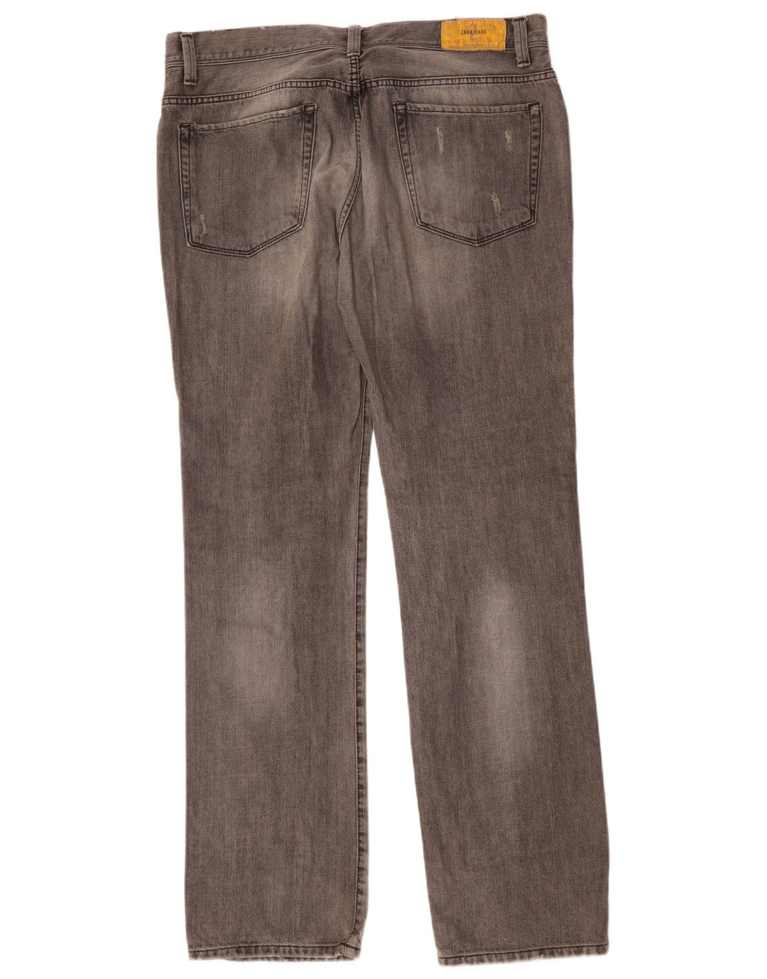 Męskie proste dżinsy Zara EU 38 Small W38 L35 Szara bawełna