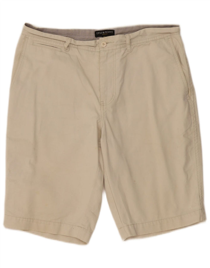 Męskie spodenki Chino Lyle & Scott W34, duże, beżowe