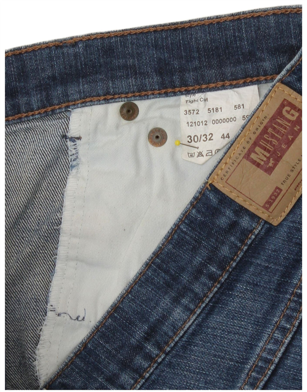 Damskie jeansy Bootcut Mustang W30 L29 Niebieskie bawełniane