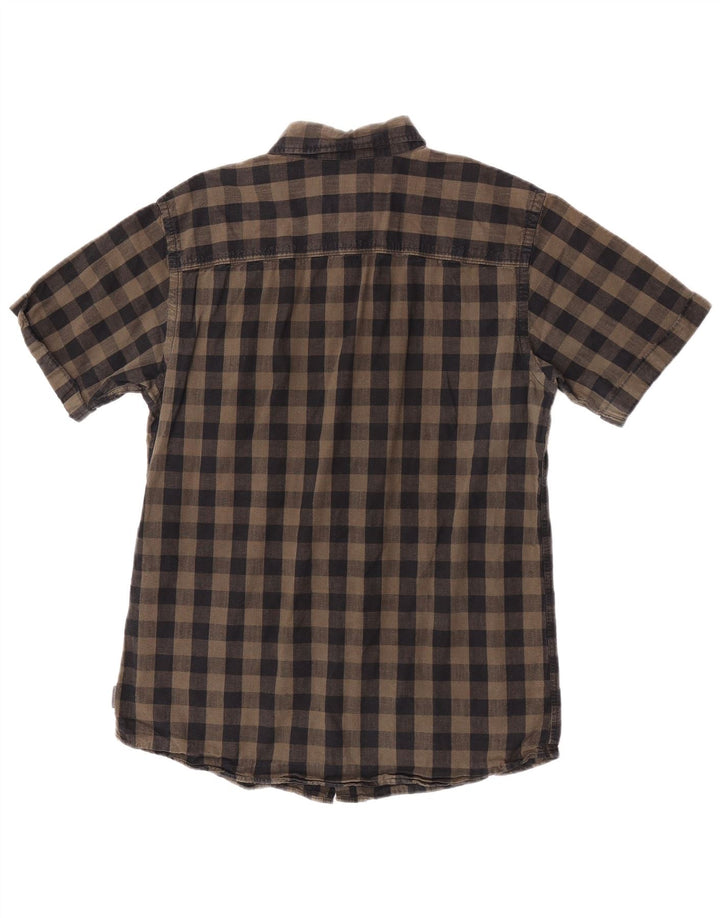 Koszula męska Jack & Jones o regularnym kroju, średnia brązowa bawełna w kratkę