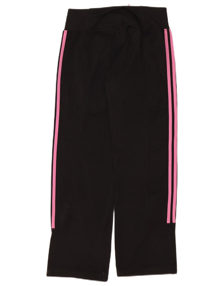 Damskie spodnie dresowe Adidas UK 10, małe, czarne, poliestrowe