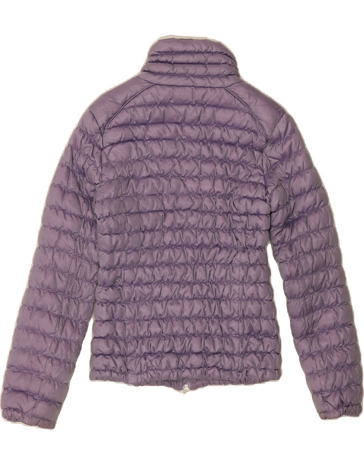 CONTE OF FLORENCE Womens Padded Jacket IT 42 Medium Purple Polyester Vintage Conte of Florence and Second-Hand Conte of Florence from Messina Hembry 
