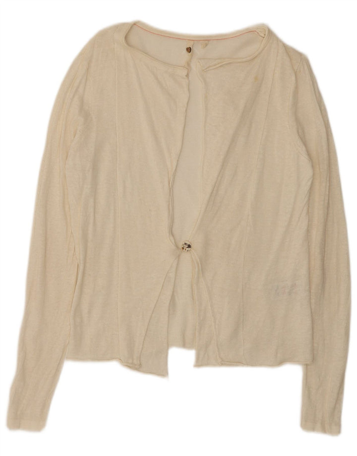Damski sweter rozpinany White Stuff UK 12 Medium Off Linen